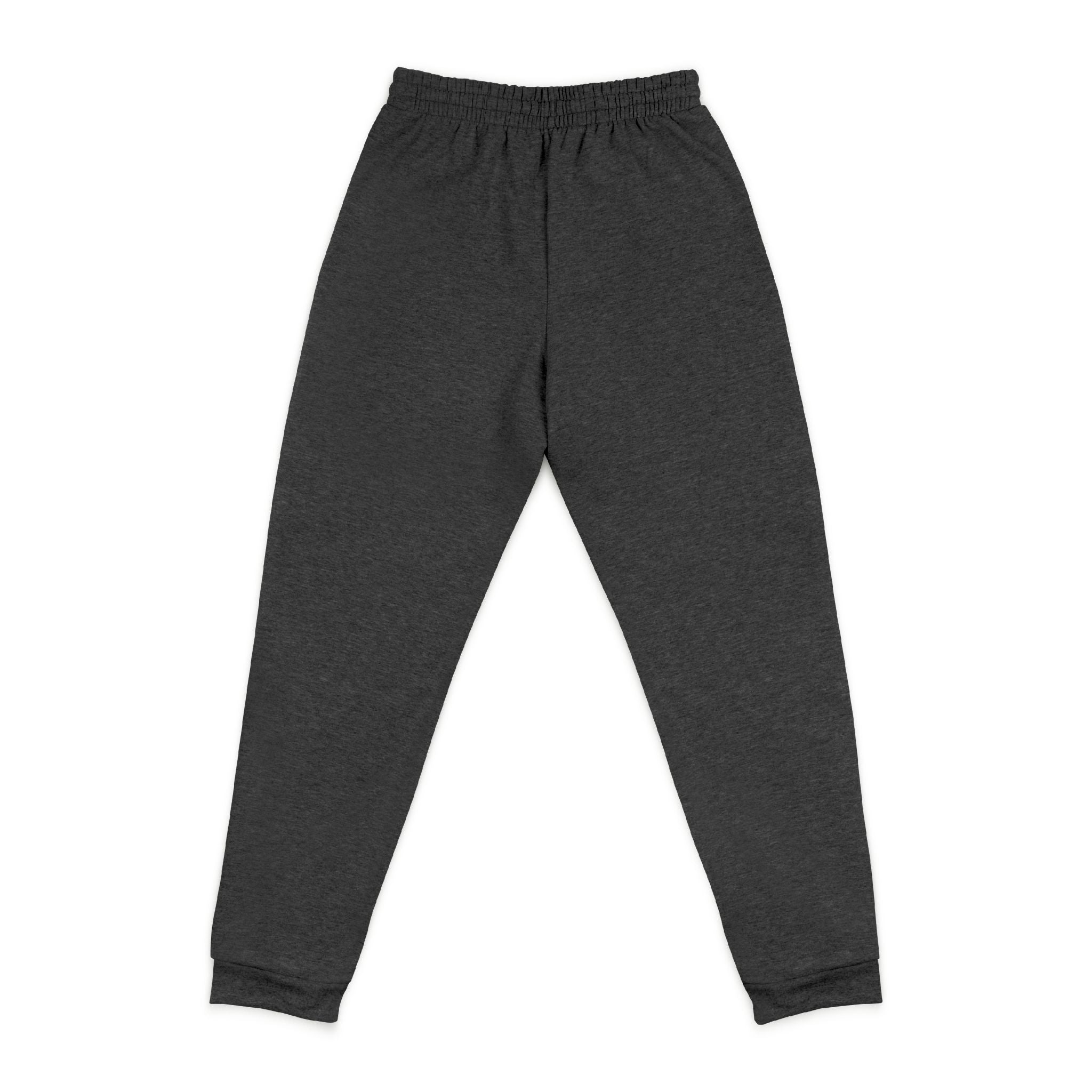 Joggers — Embroidered “Hustle.” Crewneck Lounge Pants, Soft Grey Athletic Sweatpants for Everyday Wear